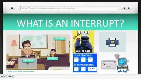 Interrupts and Buffers (GCSE Computer Science - Operating Systems and Computer Architecture)
