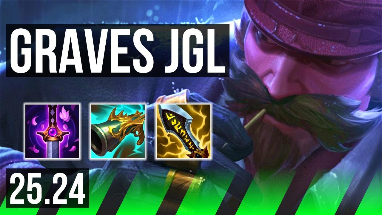 GRAVES vs TRUNDLE (JGL) | 51K damage, 5k gold comeback | NA Master | 25.24
