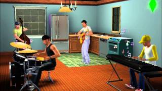 Video thumbnail of "The Sims 3 Blues Jam Session (all instruments, all levels)"