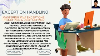 35. Mastering Java Exceptions: Predefined & User-Defined Explained