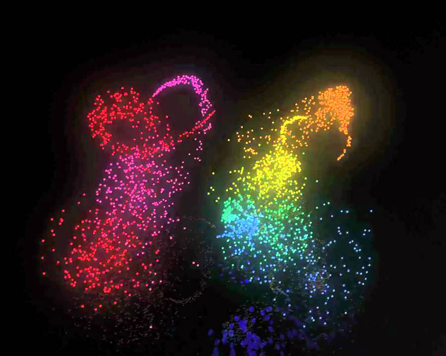 Abstract motion capture using particles - YouTube