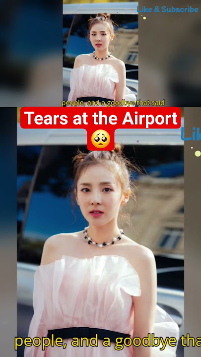 Jung Il Woo's tears at the airport as Dara leaves for her show #kpop #kdrama #Dara #jungilwoo#klover