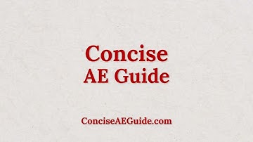 Concise AE Guide: The Concise Guide for Scripted Assistant Editors in Avid