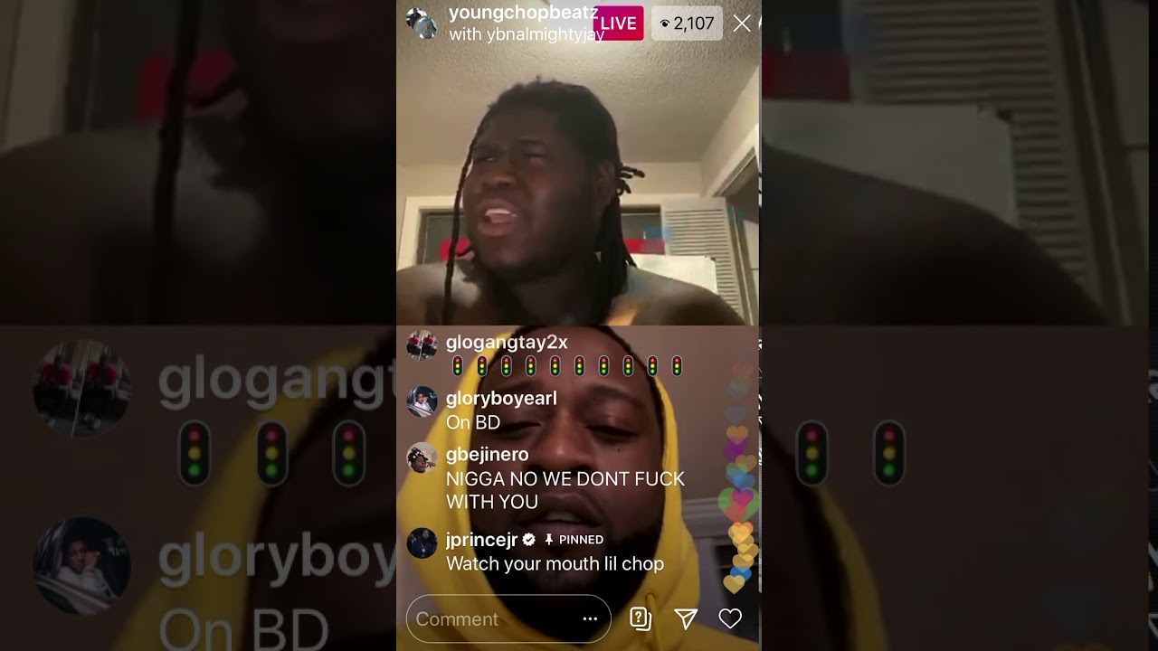 Goon Checks Young Chop On His Live
