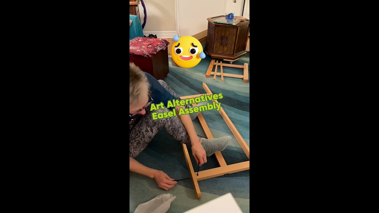 HOW did I ever paint without a standing easel before?! New stay wet palette and easel assembly