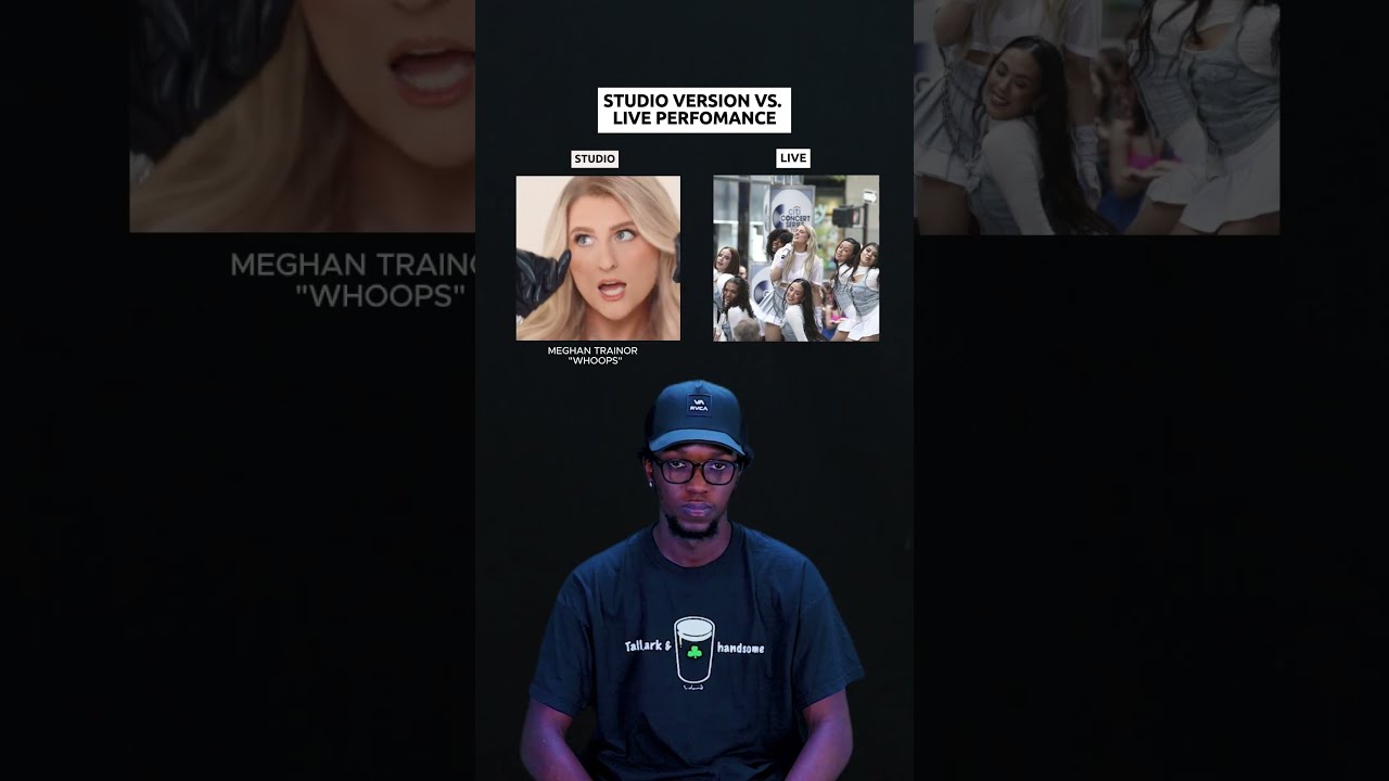 Studio Version Vs. Live Perfomance: Meghan Trainor "Whoops" #shorts #music #meghantrainor #live