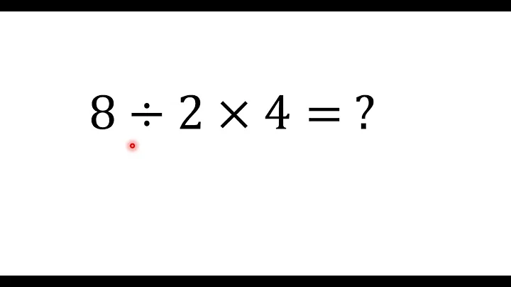 8÷2×4= ?