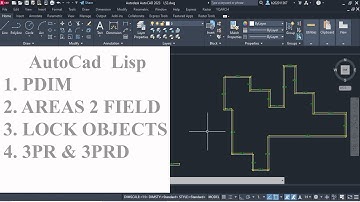 برمجيات ليسب مضافة للأوتوكاد لأوامر معينة / Four new Lisps for AutoCad