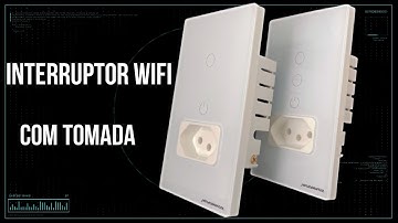 Interruptor com tomada touch Wifi Novadigital compatível com Alexa e Google home .