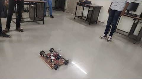 ultrasonic sensor sensing robot using Arduino mega