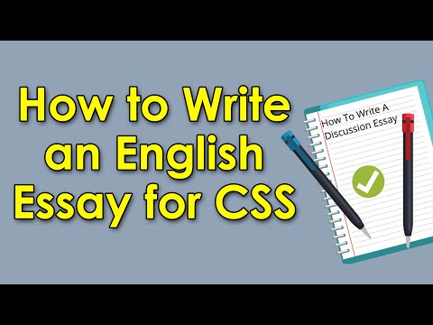 how to write english essay in css