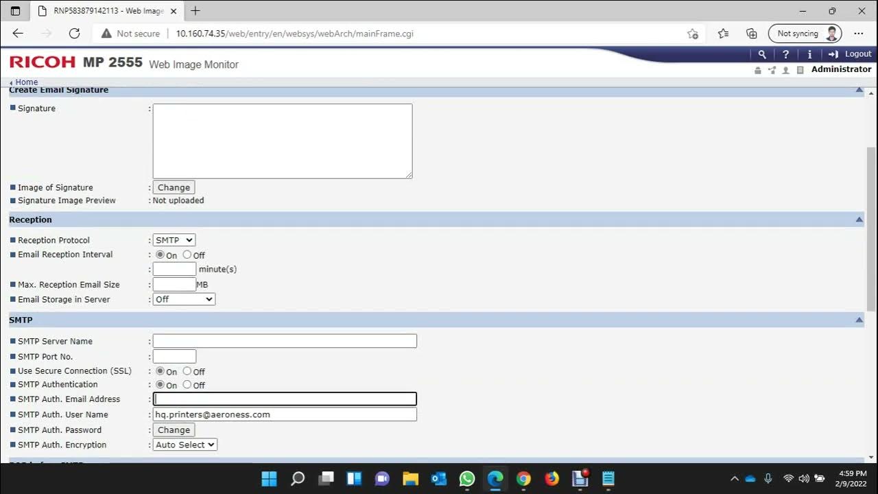 How to setup scan to Office 365 email on Ricoh Photocopier. YouTube