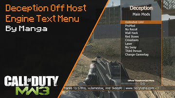 Deception Off Host Engine Text Menu | TU23