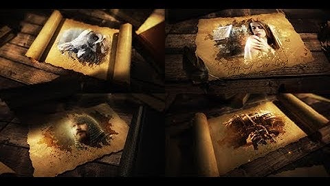 After Effects Template: Ancient Epic Scroll