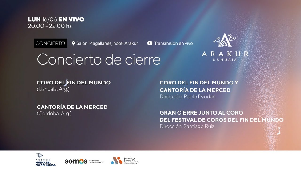 Cierre del Festival de Coros del Fin del Mundo