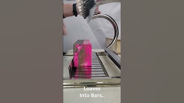 Cutting Peppermint Mocha Cold Process Bar Soap #shorts