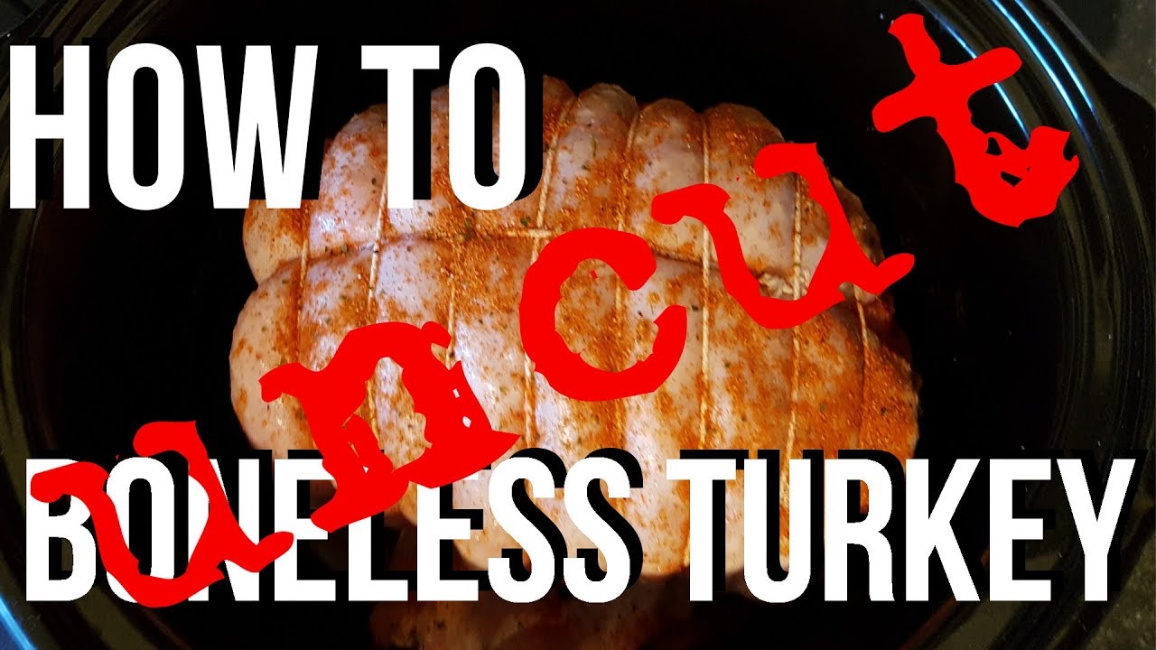 How to bone and roll a turkey UNCUT(boneless turkey) - YouTube