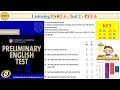 PET 6 Listening Part 4 Test 2 (Transcript + Key)