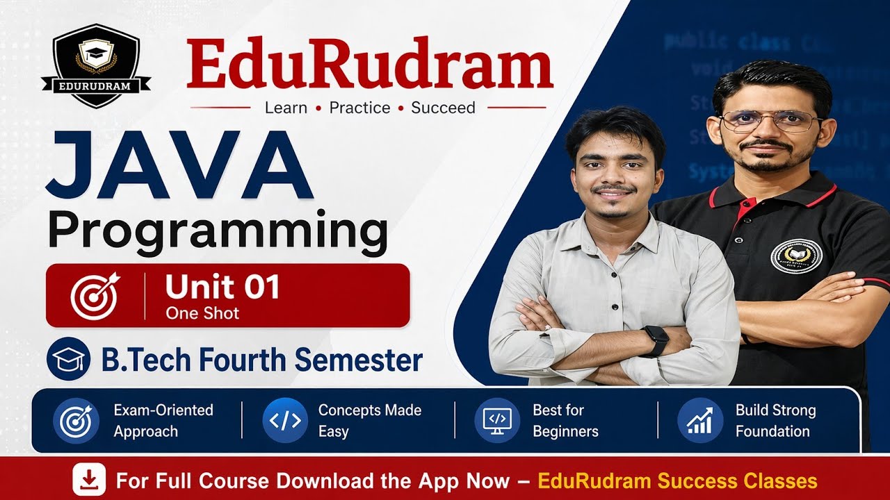 Oops JAVA Unit 1 One Shot Revision || B.Tech || AKTU Exam || BCA # ...