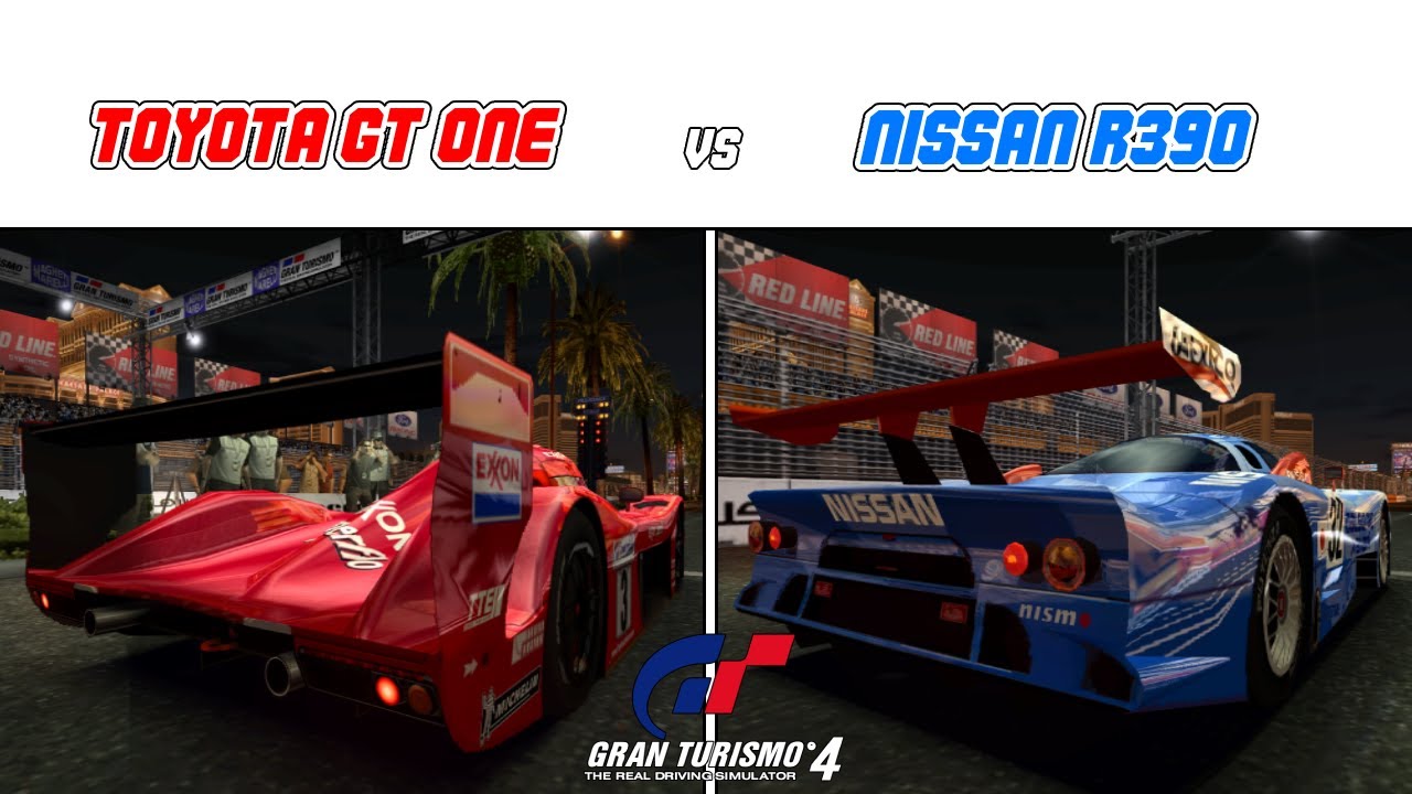 Gran Turismo 4 Toyota GT ONE Vs Nissan R390 GT1 Las Vegas Drag gran-turismo-4-toyota-gt-one-vs-nissan-r390-gt1-las-vegas-drag