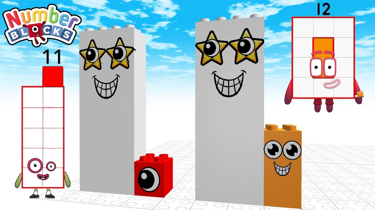 Making Numberblocks 11 12 Draw Bricks Satisfying Video ! Mathlink