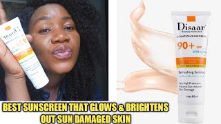 BEST BRIGHTENING SUNSCREEN  & HOW TO USE MULTIPLE SKINCARE PRODUCT IN YOUR ROUTINE | #DISAAR