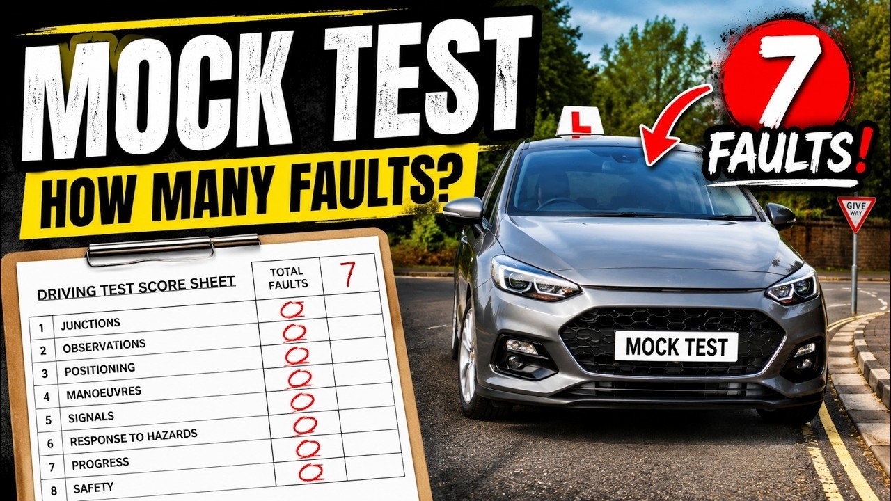 Learner Driver Mock Test | 7 Faults Analysed