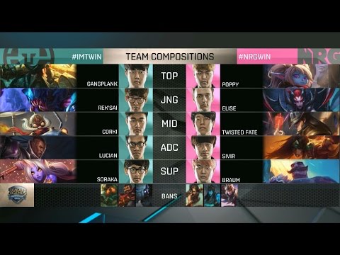 IMT vs NRG Highlights - IMMORTALS vs NRG ESPORTS - NA LCS Week 8 - SPRING 2016