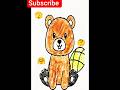 Cute Bear Coloring 🐻✨ Relaxing Art for Adults | Satisfying Coloring Shorts
