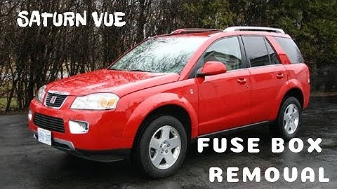 Chevy Equinox/Saturn Vue/Pontiac torrent fuse box removal