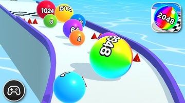 Ball Run 2048 - Gameplay Walkthrough Part 62 - Racing Game Levels 572-577 (iOS, Android)