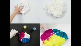Spiral Tie-Dye Technique in 4 Easy Steps