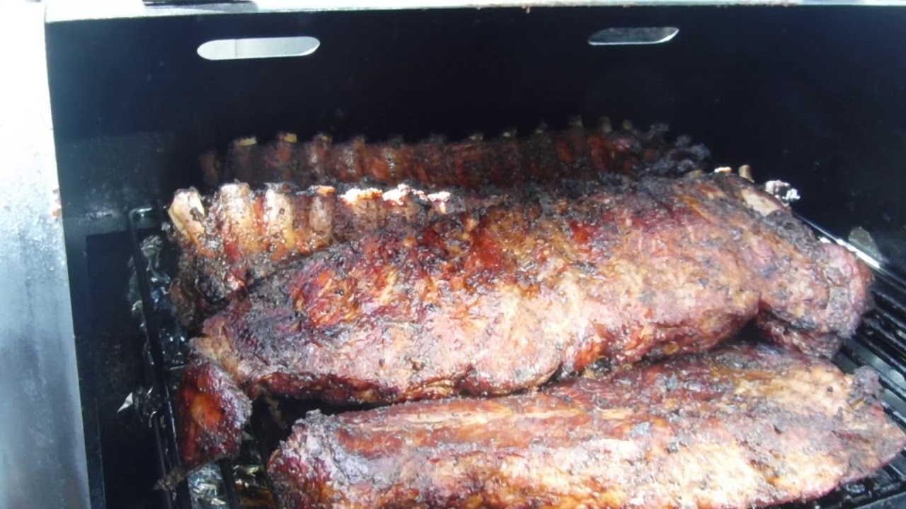 smoked ribs cooked on a Traeger grill YouTube