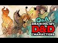 Q&A - Drawing my DnD Characters Speedpaint