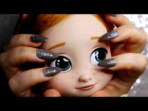 ASMR Dolls Tapping, Hair Brushing 🎀 Thrift Store Finds