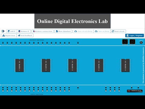 Virtual Digital Electronics Lab || Introduction to Digital Lab Online Simulator ||