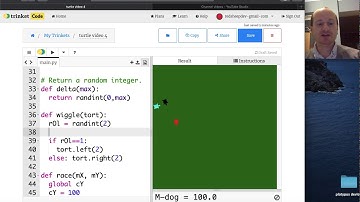 python tutorial: turtle racing video 4