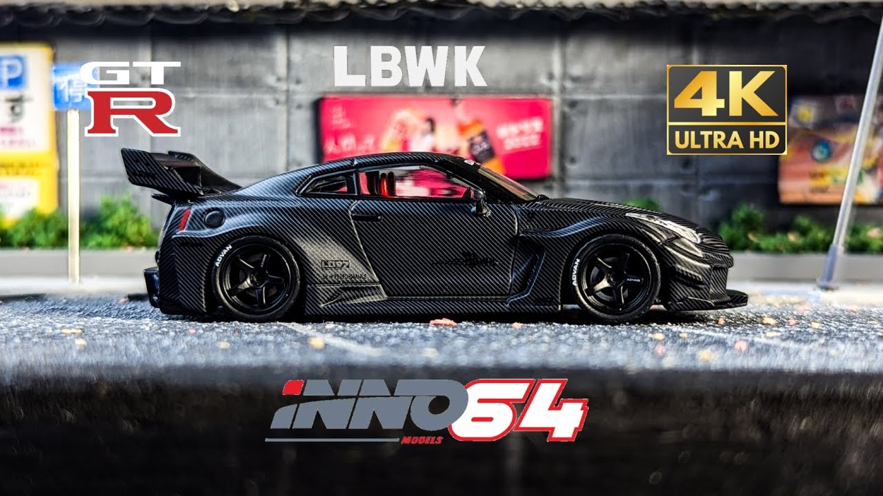 Unboxing INNO64 LB-SILHOUTTE Work Nissan 35GT-RR LBWK 1/64 - YouTube