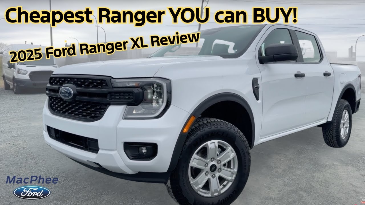 Cheapest Ranger YOU can BUY!! 2025 Ford Ranger XL Review - YouTube