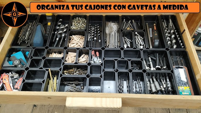 IDEAS PARA ORGANIZAR TORNILLOS , CLAVOS , PERNOS , TUERCAS , ETC  ORGANIZA TU TALLER / GINESSOT 