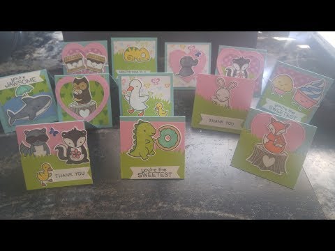12 Baby Shower Thank You Cards in less than 10 minutes