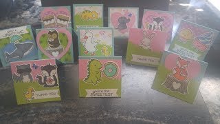 12 Baby Shower Thank You Cards in less than 10 minutes