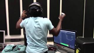 Tonic Recording His Verse Of An Untitled Track