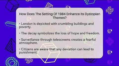 How Does The Setting Of 1984 Enhance Its Dystopian Themes? - The Prose Path