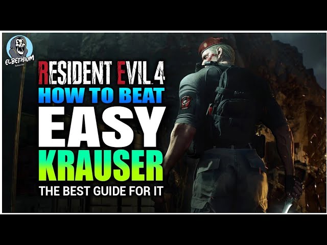 How to beat Krauser in Resident Evil 4, Krauser boss strategy