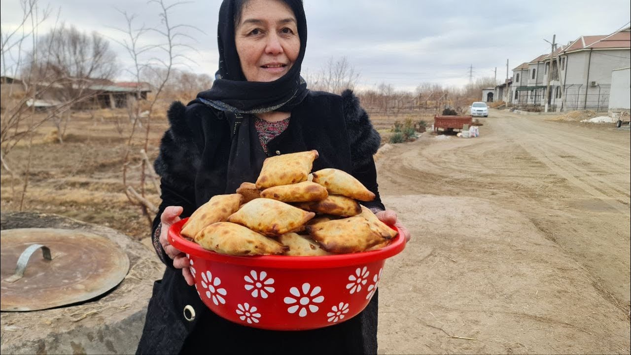 Xorazmning Haqiqiy  tandir somsasi/ Хорезмский тандыр самса/ Khorezm tandoor samsa