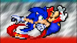 Sonic Vs Mario (sprite animation)