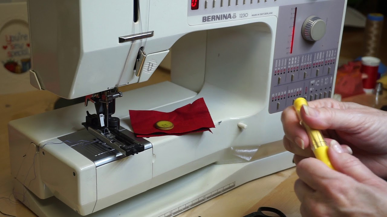Sewing Buttonholes on the Bernina 1230 sewing machine YouTube
