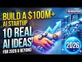 10 Real AI Business Startup ideas : The Next $100M Opportunitie