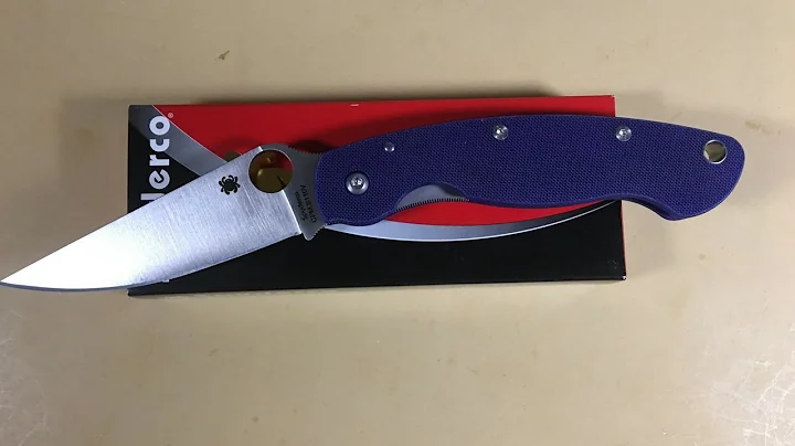 Spyderco Military Knife C36GPDBL Blue G10 S110V blade steel